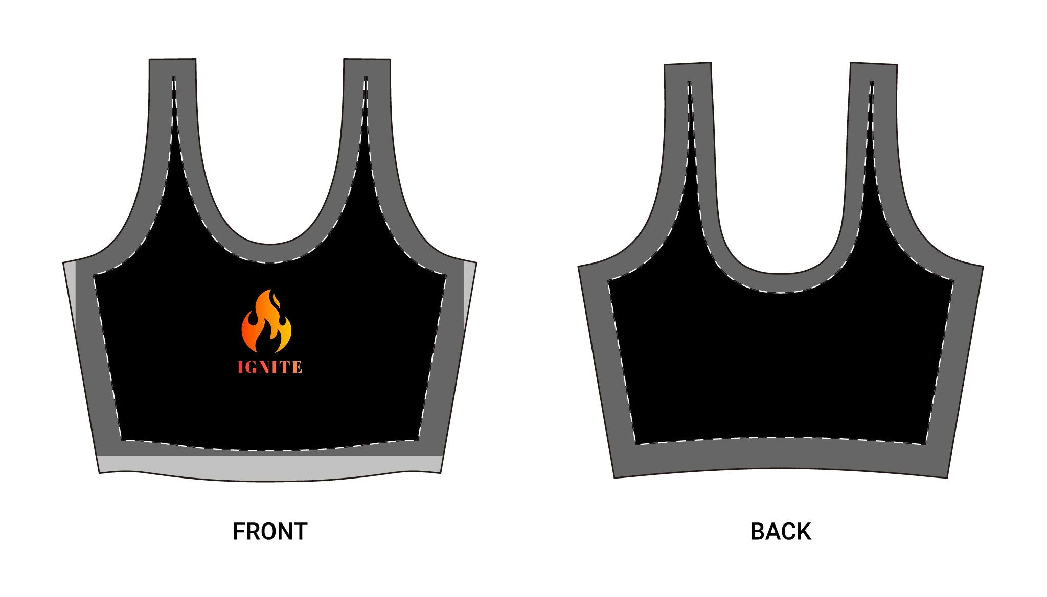 Ignite Sports Bra — Black